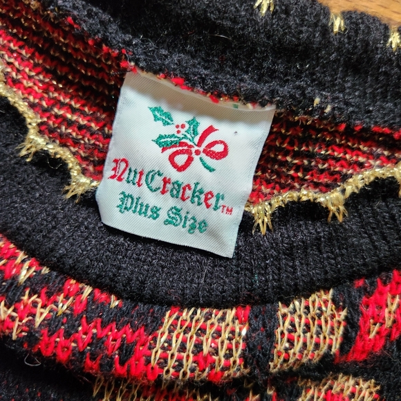5/$25 Nutcracker Red and Gold Plus Christmas Sweater - Picture 6 of 6